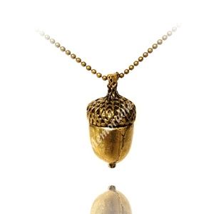 NEW Acorn Fall Oak Nut Necklace Nature Jewelry
